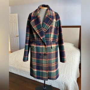 The Limited Plaid Coat